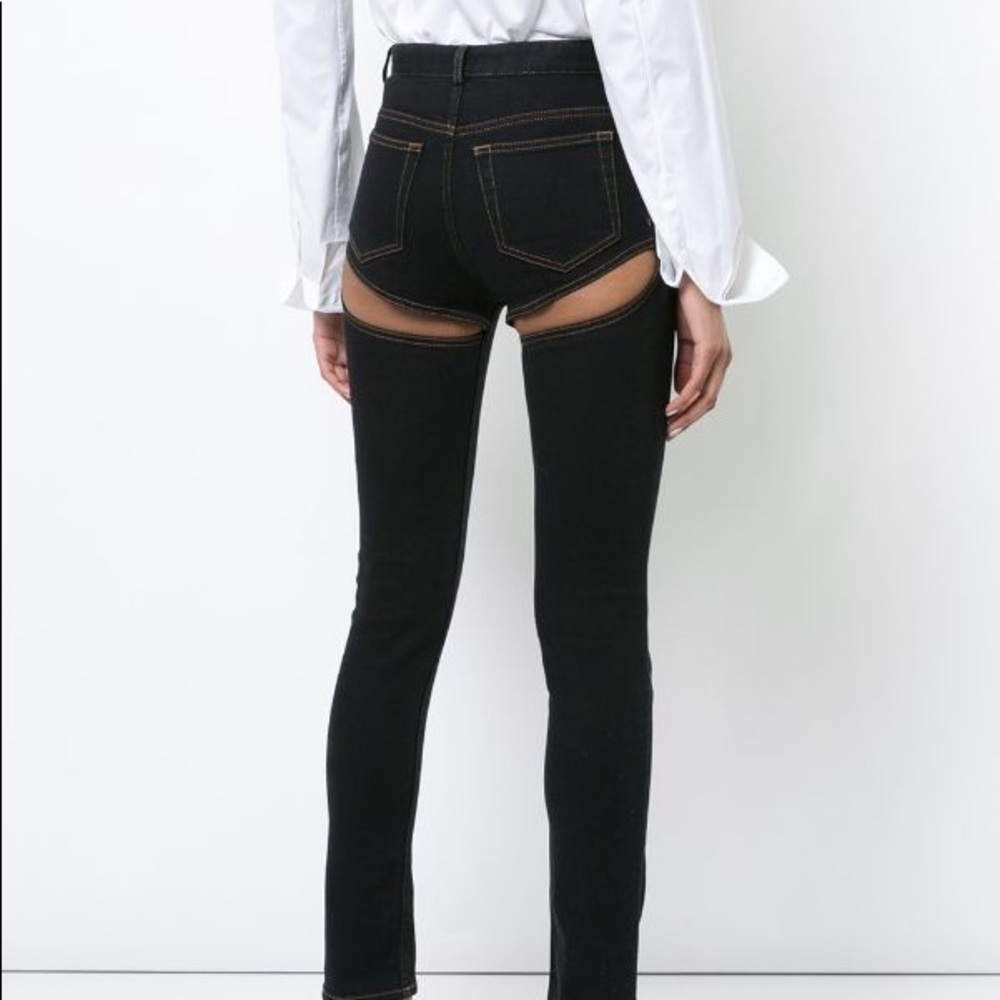 BRAND NEW Y PROJECT Grey Cut Out Jeans